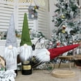 thumbnail image 1 of 3 piezas de artículos decorativos navideños Muñeco anciano sin rostro Juego de botellas de vino Bolsa de regalo decorativa para vino con champán navideño, 1 of 5