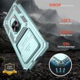 thumbnail image 2 of for Samsung Galaxy S10 Plus Case with HD Screen Protector, Build in 360° Rotating Ring Kickstand [Military Grade] Protective Case for Galaxy S10 Plus, Green, 2 of 13