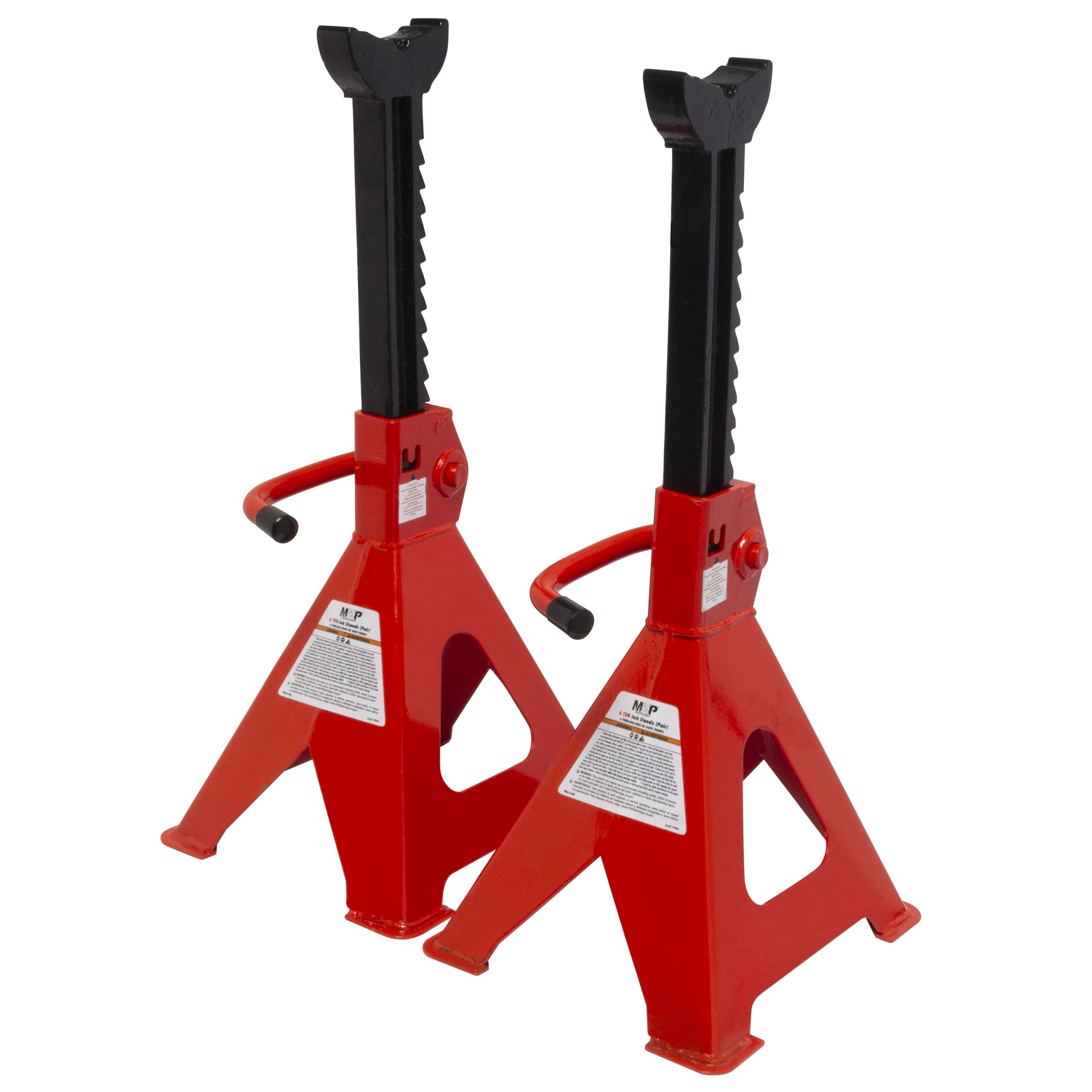 Myers Extreme Performance 6 Ton Jack Stands Pair, Adjustable & Self-Locking