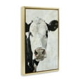 thumbnail image 4 of Stupell Industries Up Close Cow Animals & Insects Painting Gold Floater Framed Canvas Art Print Wall Art, 17 x 25, 4 of 10
