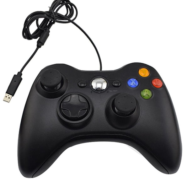 Gamepad con cable Data Frog USB Game Handle Joystick para Windows Black PC