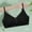 Black, variant on Antinious Women Solid Non Closure Adjustable Strap Wireless Breathable Comfortable Bras