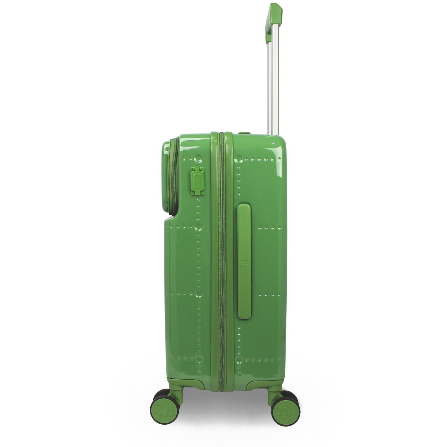World Traveler Dejuno Avery Smart 20-Inch Carry-On Luggage with USB & USB-C Ports - Matcha