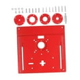 thumbnail image 4 of GROWTH TANK Router Table Insert Plate Wood Milling Flip Board Accessory 9.6x9.4inch Wear Resistant for Woodworking Benches Aluminum Alloy Red, 4 of 9