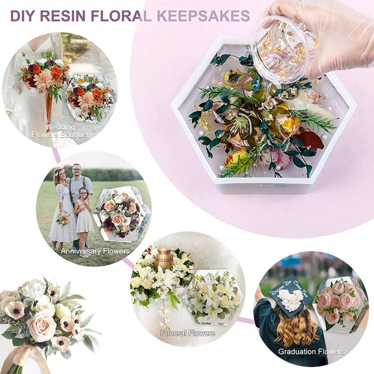 Resin Flowers - Resin and Dried Flower Encapsulation Paperweight Complete  Kit - GlassCast