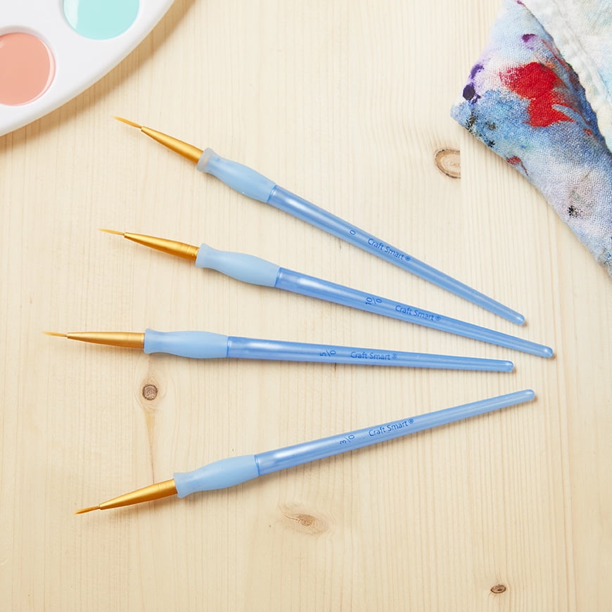 Craft Smart Golden Taklon Liner Brush Set, 9 Packs: 4 ct. (36 total)