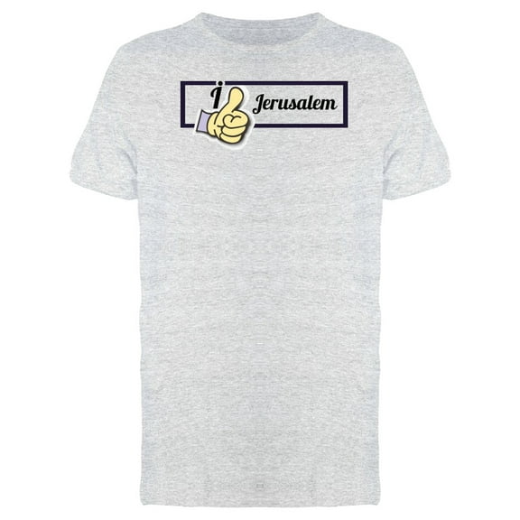 I Like Jerusalem Thumbs Up Tee Men's -Image by Shutterstock