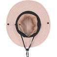 thumbnail image 3 of Kids Wide Brim Mesh Sun Hat UPF 50+ Sun Protection Hat Beach Play Hat Pink, 3 of 4