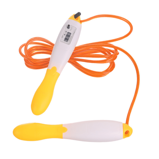 Cuerda para saltar para saltar la cuerda, cuerda para saltar de velocidad para ejercicio, cuerda para saltar para fitness para niños y adultos, amarillo