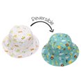 thumbnail image 1 of FlapJackKids - Patterned Sun Hat - Grey Zoo - S (6M-2Y), 1 of 4