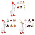 thumbnail image 2 of relayinert 6Pcs Bright Colors Knit Cap Go Hat Hand Woven Adjustable Hats Geese Ideal for Desktop Geese(Excluding Geese) Set 3, 2 of 6