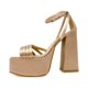 thumbnail image 3 of Zapatilla Dasalo Estilo Mary Jane Raso Salmón Con Plataforma, 3 of 5