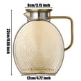 thumbnail image 4 of BEKWS Glass Hot & Cold Beverage Pitcher with Stainless Steel Gold Lid, 2.5L, Borosilicate Glass, 4 of 6