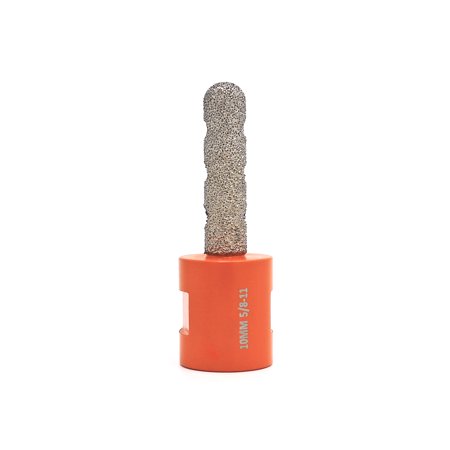 

Diamond Finger Bit 10mm Vacuum Brazed Diamond Milling Bit Enlarging and Shaping Round Bevel Existing Holes for Tile Stone Porcelain Hard Ceramic Marble Granite Countertop