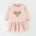 thumbnail image 6 of KYAIGUO Kids Baby Girls Dresses Summer Spring Dress Long Sleeved Comfortable Fashion Casual Princess Party Toddler Pullover Cartoon Dresses,Sizes 1-9 Years, 6 of 6