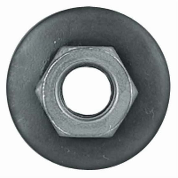 Flange Nut, M6-1.00, Steel, Not Graded, Phosphate, 6 mm Ht, 25 PK
