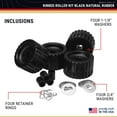 thumbnail image 4 of C.E. Smith Ribbed Trailer Roller Replacement Kit - 4 Pack - Black, 4 of 6