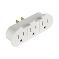 thumbnail image 4 of Hyper Tough 3-Outlet Grounded Wall Tap White Plug-in Power Adapter, 15 Amps, 4 of 9