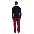 thumbnail image 4 of GLOBAL Men's Cotton Knit Top Flannel Pants Sleepwear Matching Pajamas for Couple Pjs for Family, Size S-3XL, 4 of 5