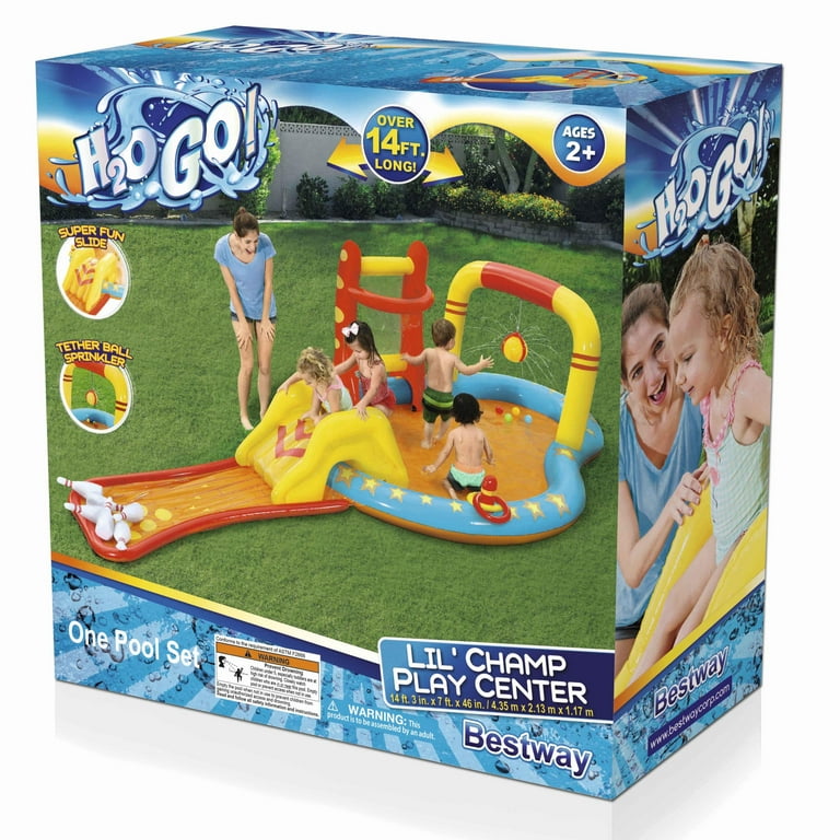 H2OGO! Lil' Champ Play Pool Center with Slide - Walmart.com