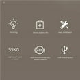 thumbnail image 4 of 3pcs Night Lamp 6 LED Intelligent Sensor Body Induction USB Rechargeable Corridor Bedside Light Sleep Lamp for Baby Room Bedroom Living Room, 4 of 9