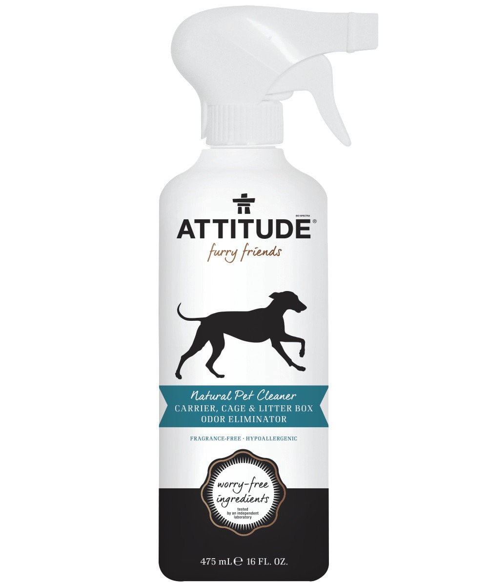 ATTITUDE Furry Friends Natural Pet Cleaner Carrier, Cage & Litter Box