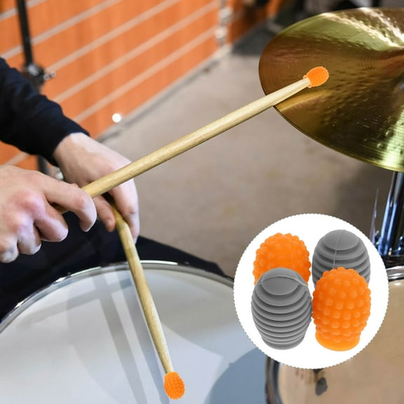 TAILTOSS 4Pcs Drum Practice Pads Assorted Color for Musical Instrument Percussion Pad