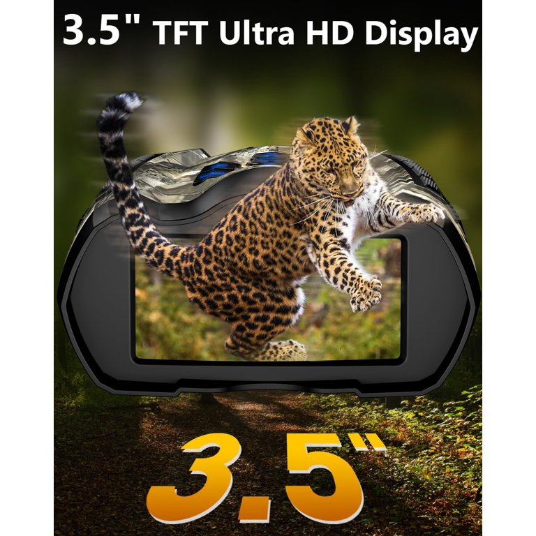 WARMTUYO 4K Night Vision Goggles With Camera - 9 IR Modes, 10x Zoom, 3" Display & 4000mAh Battery (32GB Card Included)