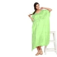 thumbnail image 2 of Gypsie Blu Satin Silk Kaftan for Women Sleepwear Maxi Dress Adjustable Nightgown Plus Size Kimono Sleeve Ladies Caftan Online, 2 of 7