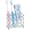 Silver, variant on TiokMc Black Stainless Steel Toothbrush Holder, Modern 5-Slot Bathroom Countertop Organizer with 4 Brush Compartments, Toothpaste Storage, Ventilated Base and Non-Slip Rubber Feet