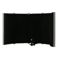 thumbnail image 1 of 5-door Professional Studio Recording Microphone Isolation Folding Pop Filter Microphone Wind Screen with High Density EVA Foam Sound Absorbing Recording Equipment, 1 of 7
