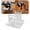 Silver, variant on Transparent Small & Medium Drum Reel Display Stand, Acrylic,Condiment shelf organizing,Organizer rack,Stainless steel,Beige