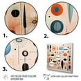 thumbnail image 3 of Designart "Pink Blue Mid Century curious Wonders II" Mid-century Floater Framed Canvas Wall Art, 3 of 7