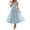 Blue, variant on Womens Floral Midi Dress V Neck Sleeveless A Line Wedding Guest Dress Elegant Fit and Flare Party Dress ,Birthday Dress(Light Pink/XL)