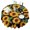 flowers-418, variant on Round Tablecloth 60 Inch Table Cover Washable Wrinkle Resistant Dust Proof for Fine Location