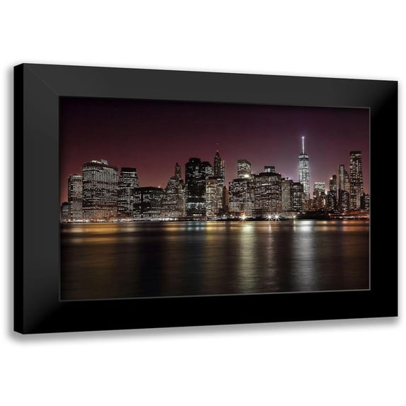 Merino, Nicolas 18x13 Black Modern Framed Museum Art Print Titled - NYC Skyline