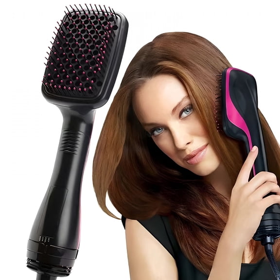 ACDANC Comfort Comb Design Multifunctional Hair Dryer, 2024 New 2 in 1 Hair Dryer Brush & Straightener Brush, Multifunctional Anion Hair Dryer Brush, Fast Drying Styling Comb