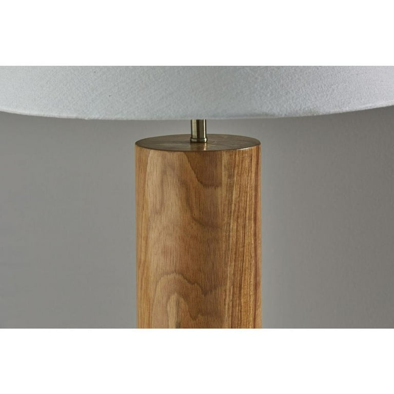 Canopy Natural Wood Block Table Lamp