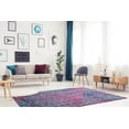 thumbnail image 2 of Ladole Rugs Pink Turquoise Blue Indoor Outdoor Area Rug Mat Carpet Runner for Living Bed room Entry way Patio Small Medium Large Long Non Slip Skid Size 3x5. 4x6, 5 x 8, 7 x 10, 9 by 12, 11 feet ft, 2 of 4