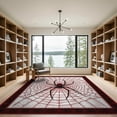 thumbnail image 2 of ODIKA Spider Web Design With Bold Symmetrical Radiating Strand for Great Room, Indoor Open Concept, Large Living Low Profile Flatwoven, 2 of 7