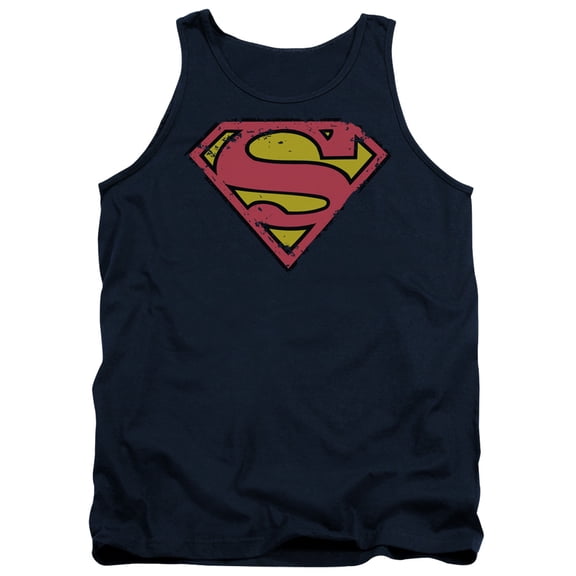 Superman - Distressed Shield - Tank Top - X-Large