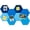 Gradual Blue, variant on LANVODO Hexagon Self-Adhesive Felt Cork Bulletin Board Tiles for Home Office, 8 Pack, Gradual Green