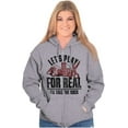 thumbnail image 4 of Funny Rock Paper Scissors For Real Zip Up Hoodie Men's Women's Brisco Brands S, 4 of 6