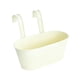 thumbnail image 4 of Maceta colgante de hierro con ganchos de metal desmontables para oficina, exterior, interior, cerca, dormitorio Blanco, 4 of 9