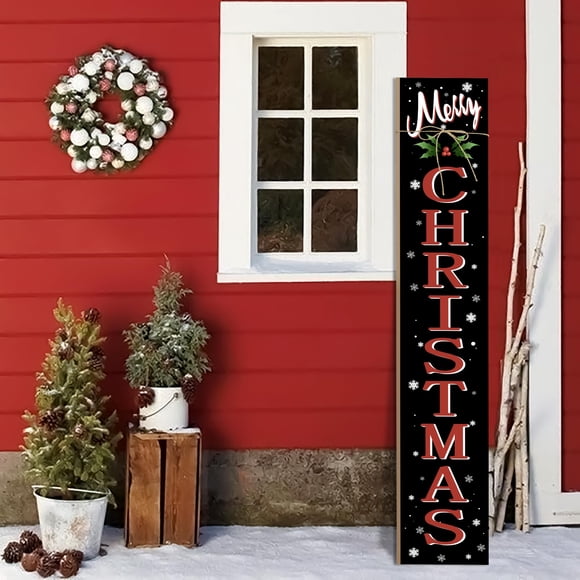 Letrero navideño AUSTAB Merry Christmas 120 cm de madera