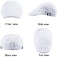 thumbnail image 4 of HAHDAXIA 2 Pack Newsboy Hats for Men Flat Cap for Summer Mesh Newsboy Cap Adjustable, 4 of 7