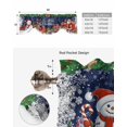 thumbnail image 6 of Fsddascl Navy Blue Christmas Tie Up Valance Curtains for Windows, Kitchen Curtains Window Treatments, Santa Snowman Elk Gifts Snowflake Xmas Short Window Valances for Bedroom Bathroom Cafe 54"x18", 6 of 7