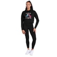 thumbnail image 4 of My Little Pony 100 Days of School Women's Cropped Hoodie Pullover Sweatshirt, Black, Medium, 4 of 5