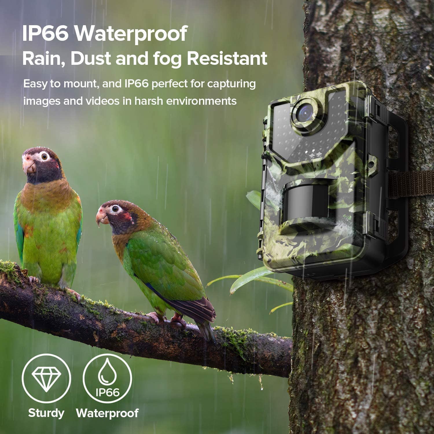 Details about   Trail Camera 16MP 1080P HD IP66 Waterproof Hunting Camera with 120° Wide Angle 