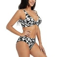 thumbnail image 2 of Rocae Seamless Pattern Cute Panda for Bikini Set for Women Two Piece Sexy High Swimsuits Split Crossover Bikini Medium, 2 of 9